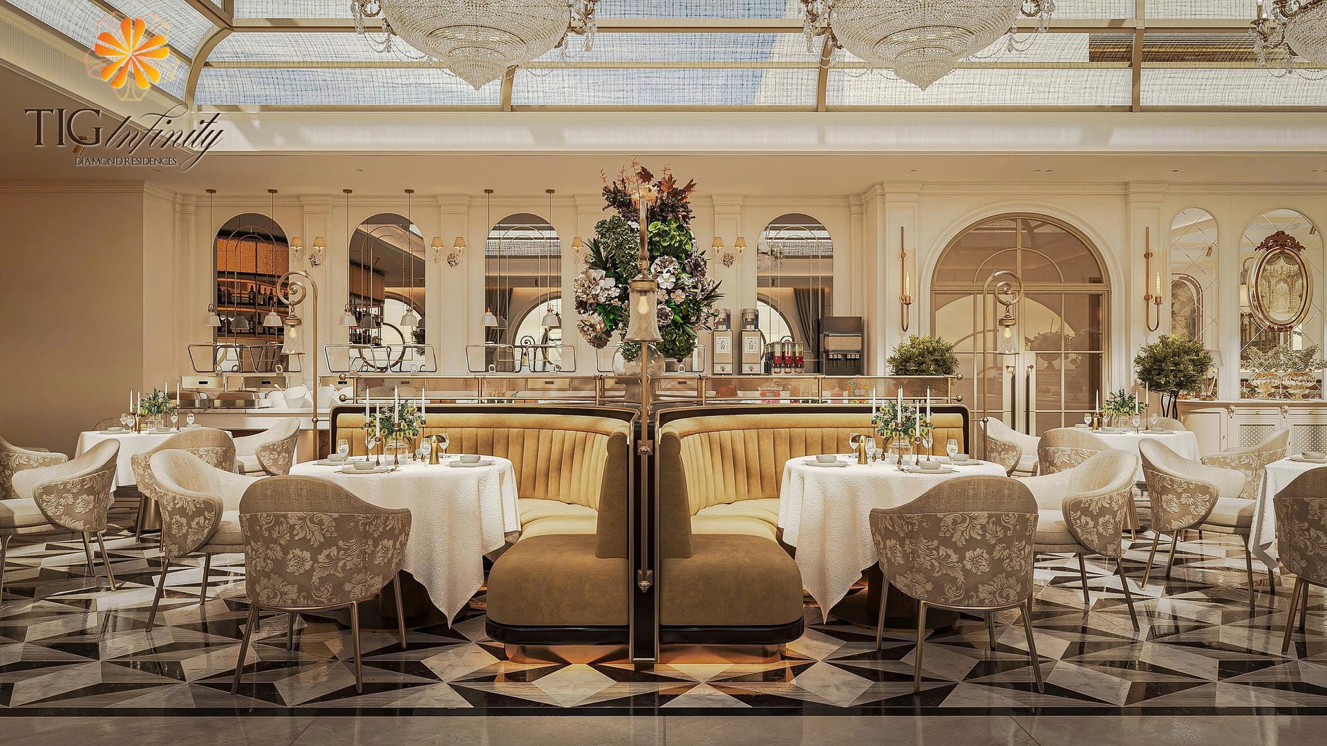 Hệ thống nhà hàng 5 sao quốc tế mang lại trải nghiệm thượng lưu cho cư dân